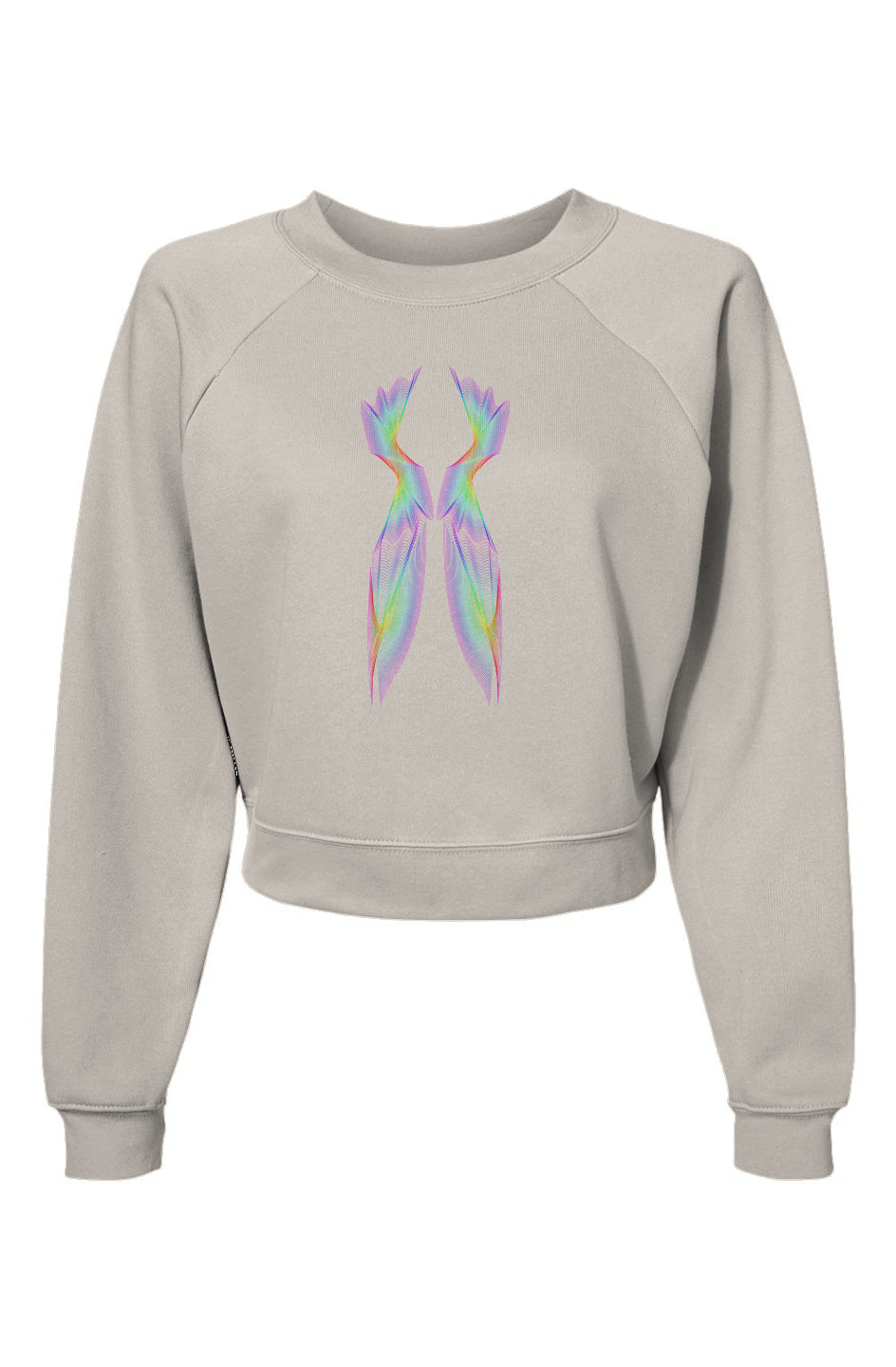 Womens Raglan Pullover Fleece Sweatshirt