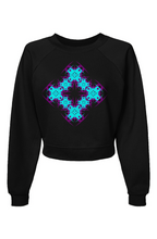 Womens Raglan Pullover Fleece Sweatshirt