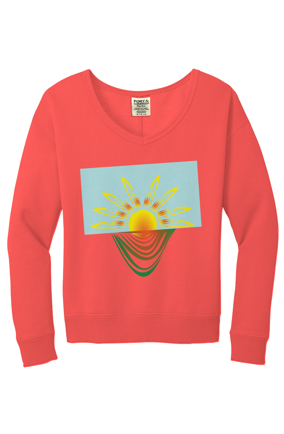 Beach Wash V Neck Sweatshirt