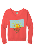 Beach Wash V Neck Sweatshirt