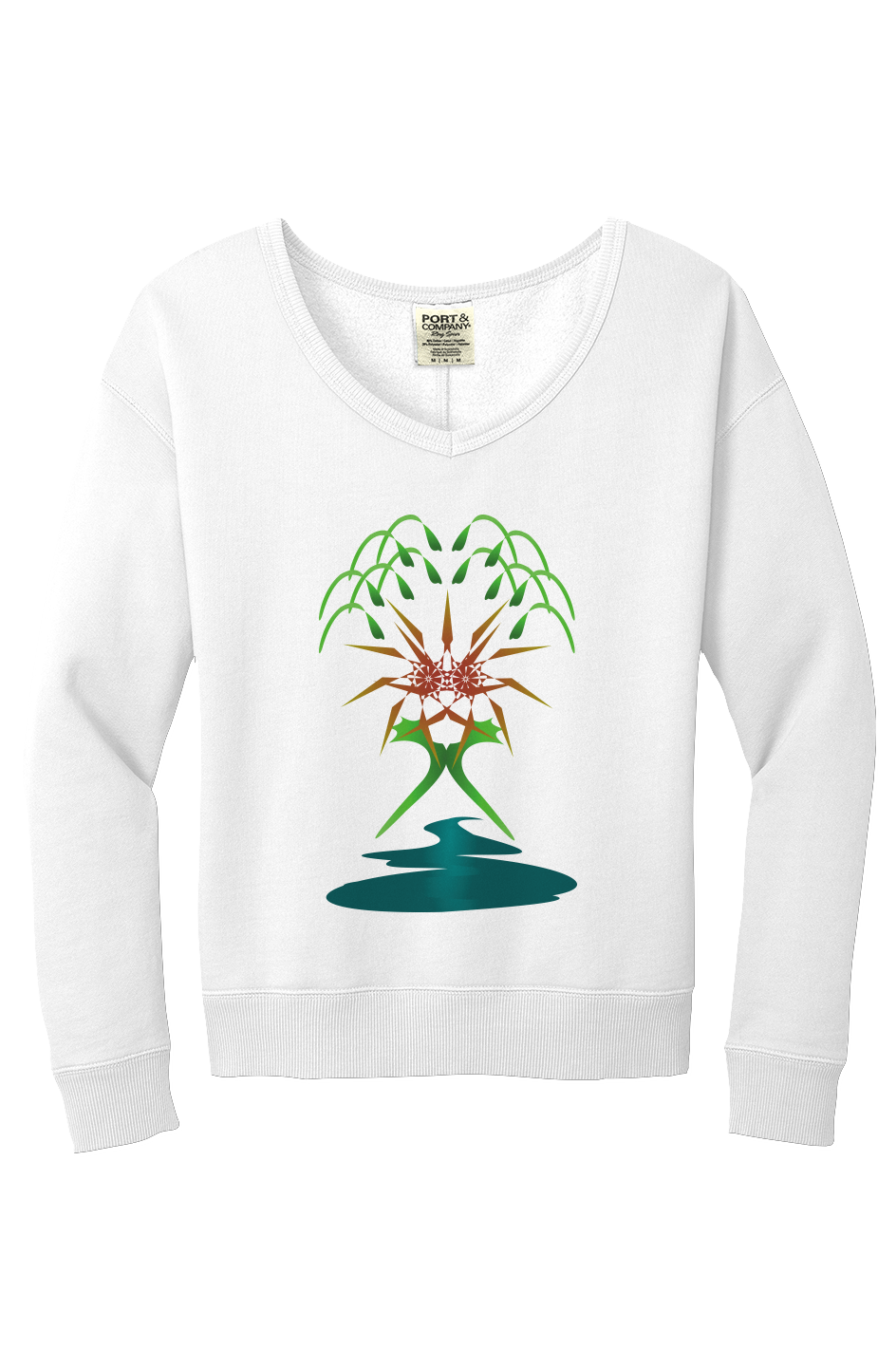 Beach Wash V Neck Sweatshirt