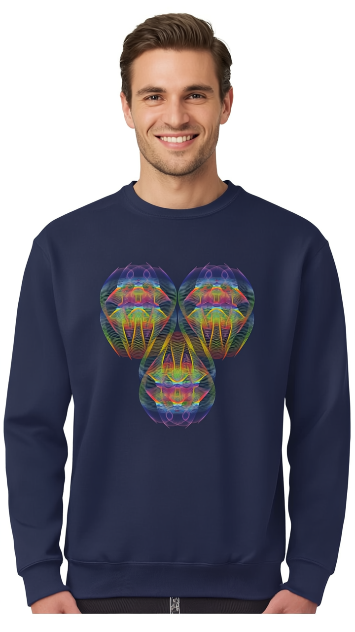 Unisex garment-dyed sweatshirt