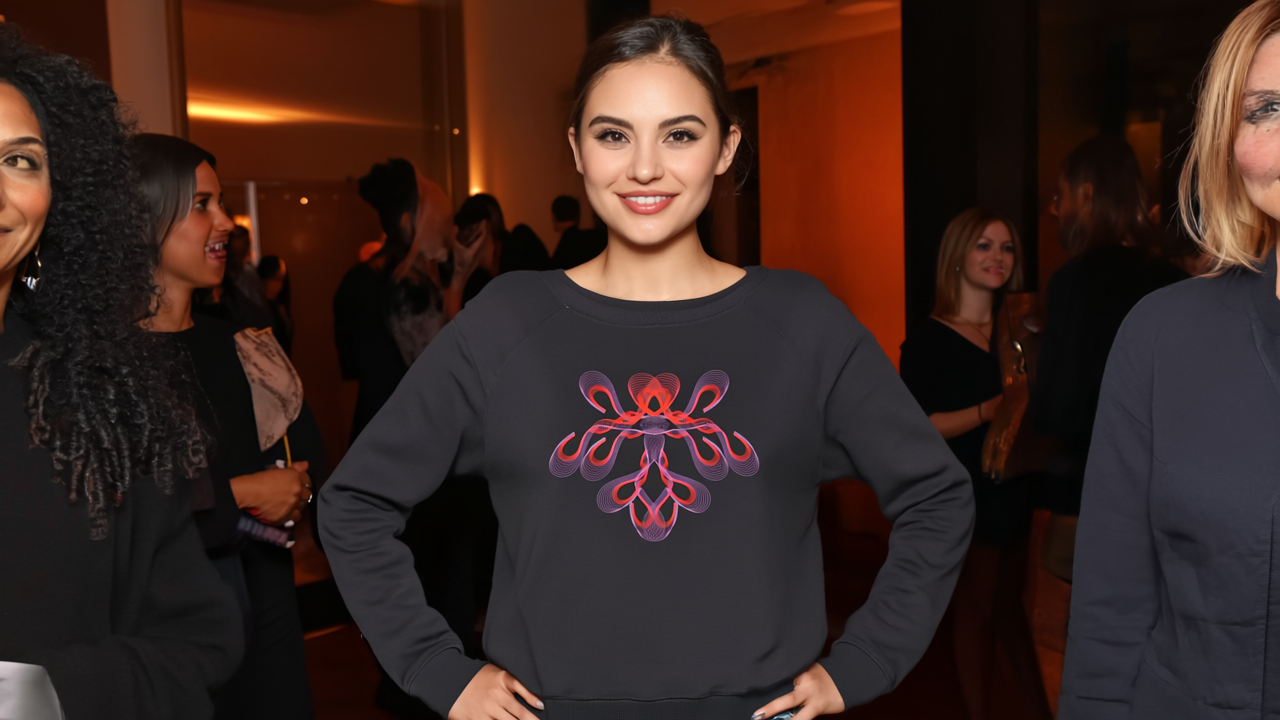 Womens Wide Neck Sweatshirt