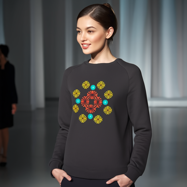 Womens Lightweight Wash Sweatshirt