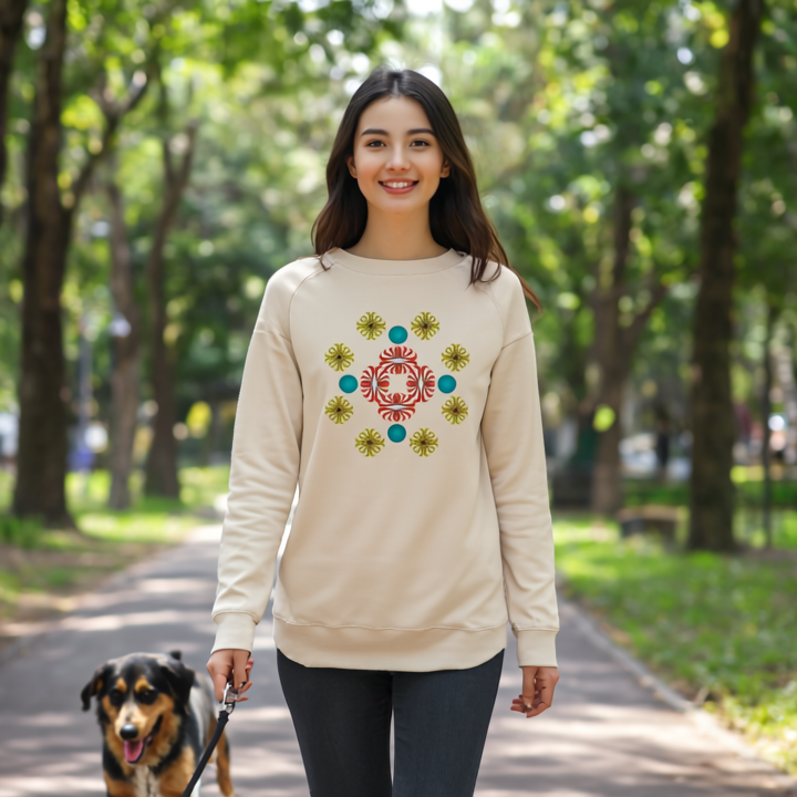 Womens Lightweight Wash Sweatshirt