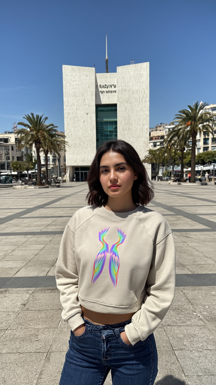 Raglan-Fleece-Sweatshirt für Damen